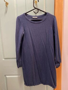 Navy Knit Sweater Dress